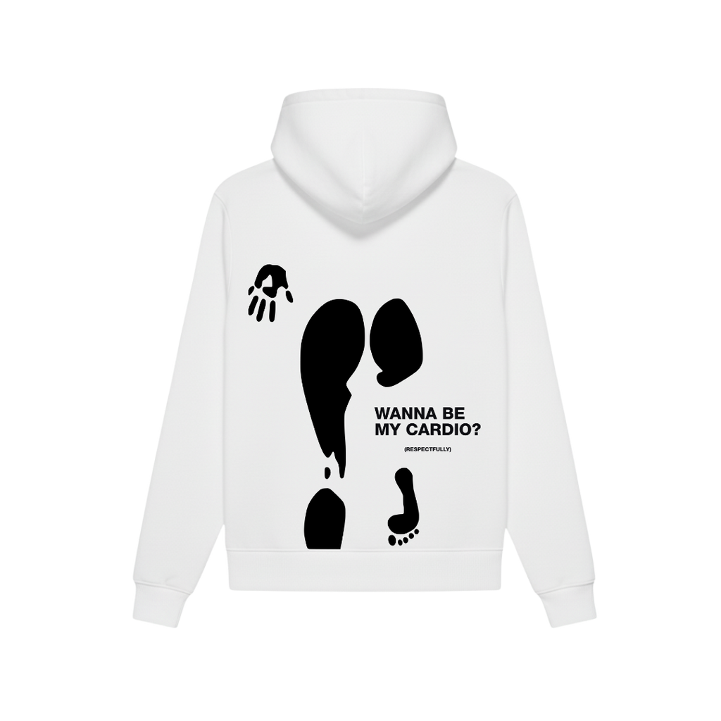 FORFKSAKE CARDIO WHITE HOODIE