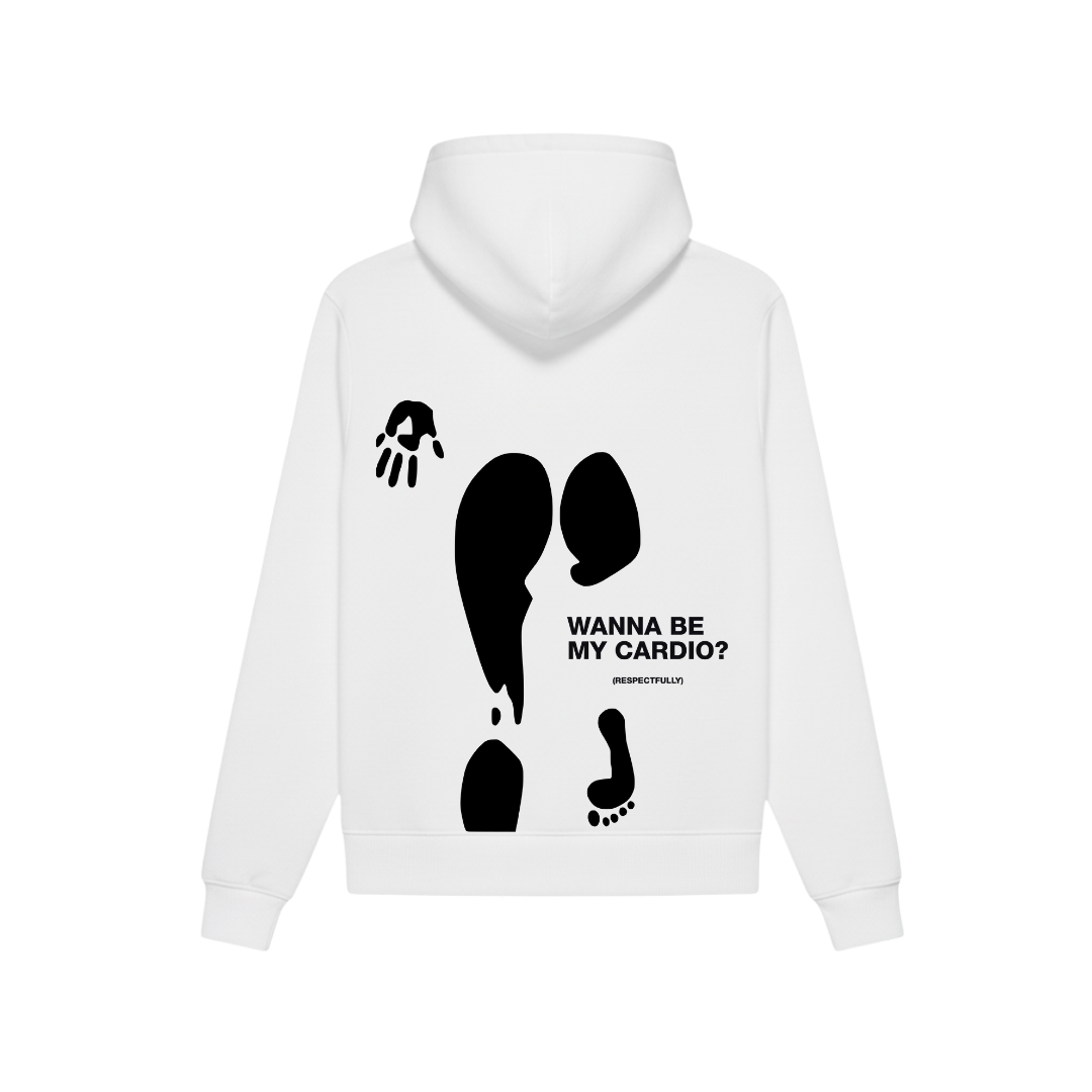 FORFKSAKE CARDIO WHITE HOODIE