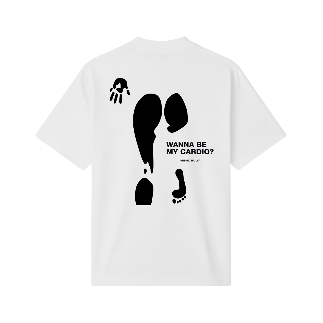 FORFKSAKE CARDIO WHITE T-SHIRT