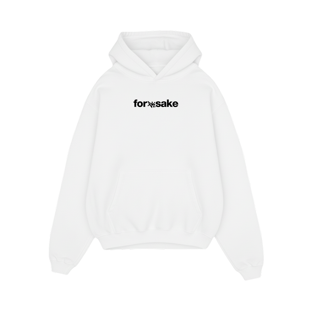 FORFKSAKE CONTROLLED BEAST WHITE HOODIE