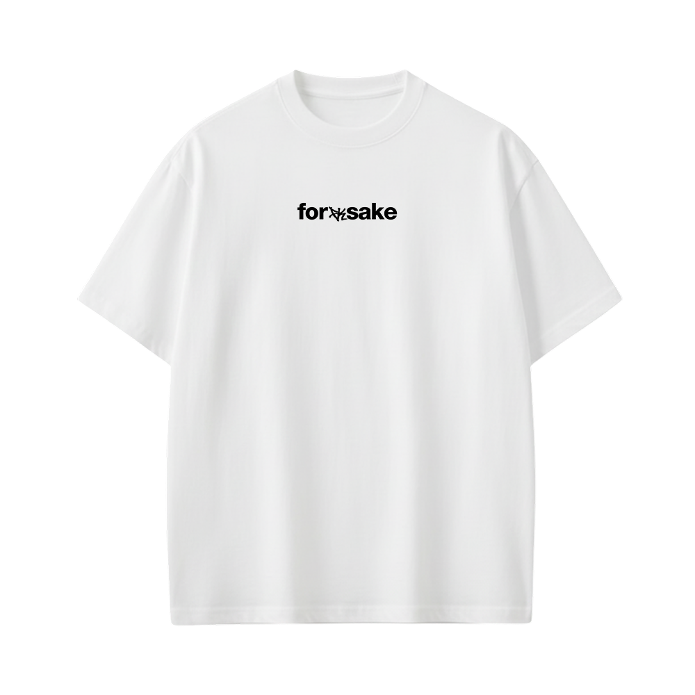 FORFKSAKE DIRTY MARTINI CLUB NUDE WHITE  T-SHIRT
