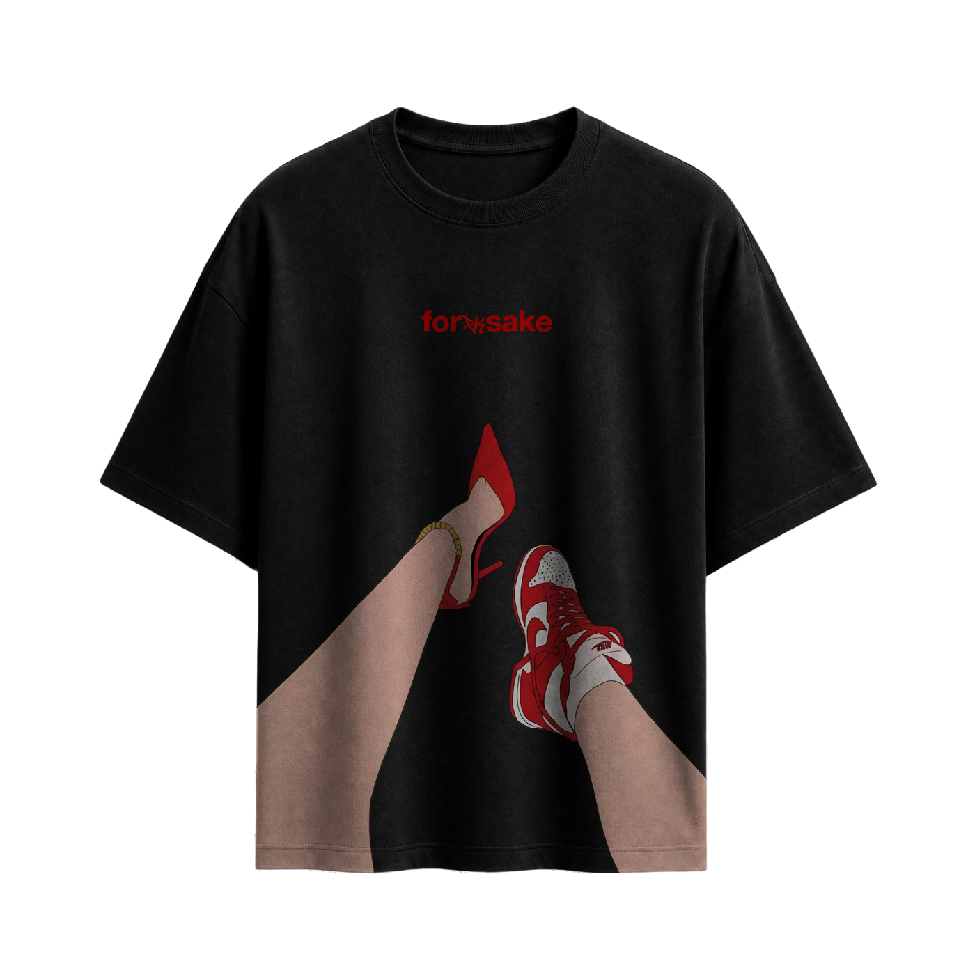 Forfksake Double Life Black T-Shirt