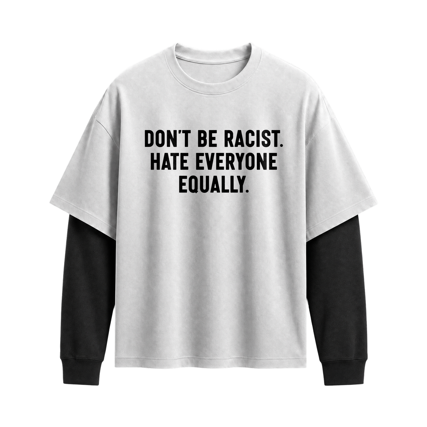 Forfksake Equal Hate Double Layered T-Shirt White
