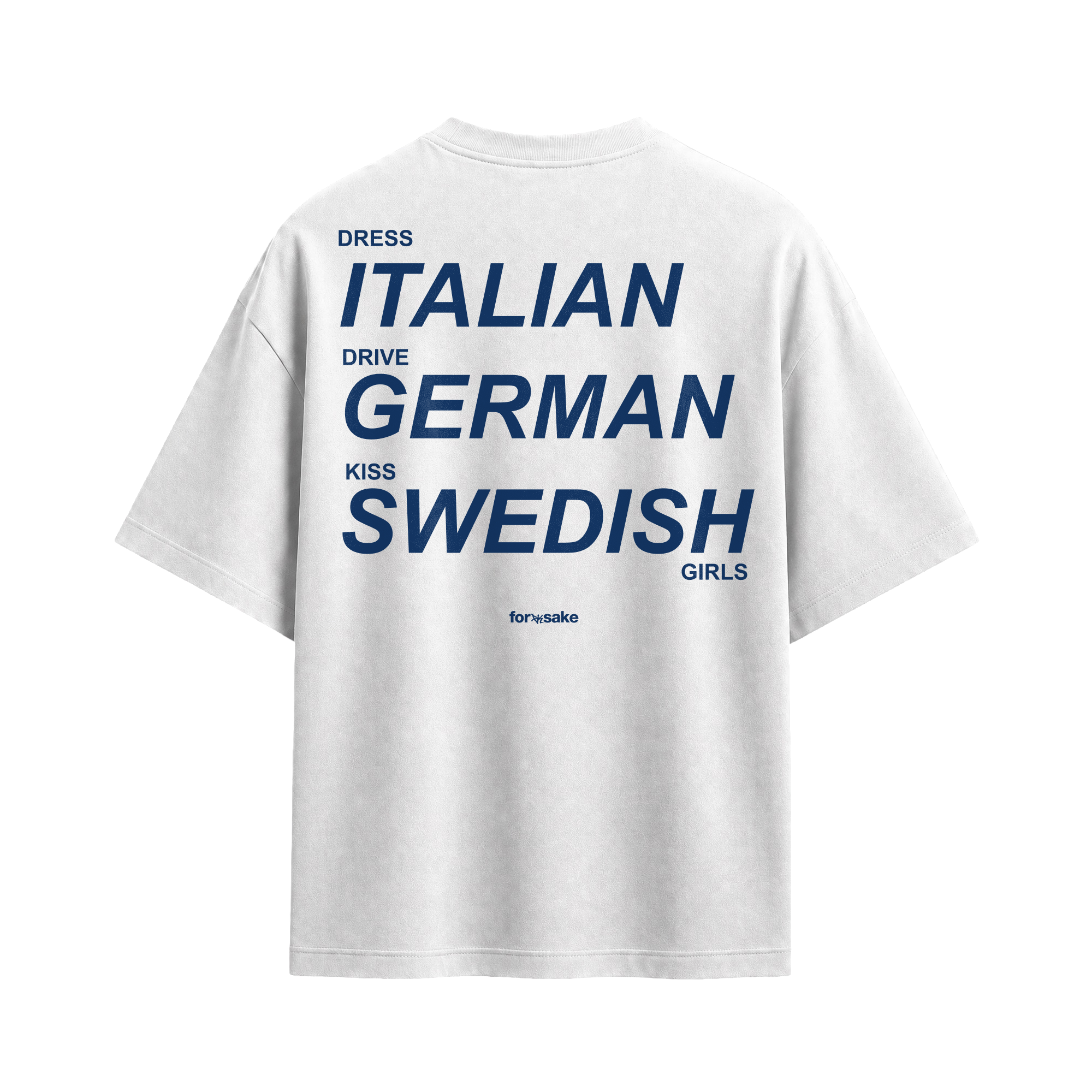Forfksake European Taste Disorder White T-Shirt
