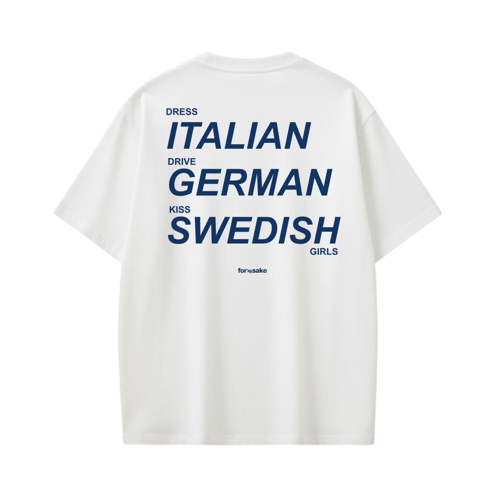 Forfksake European Taste Disorder White T Shirt