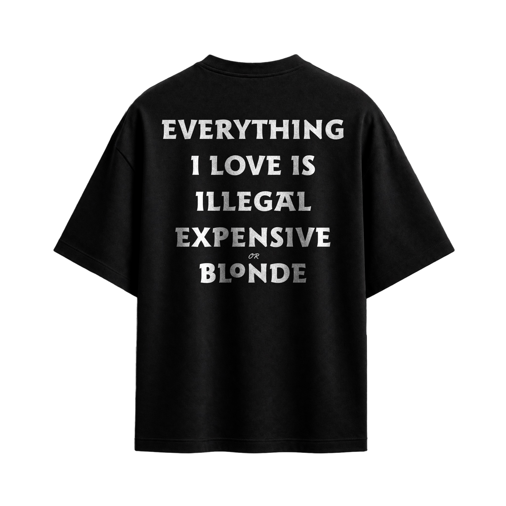 Forfksake Everything I Love Black T-Shirt