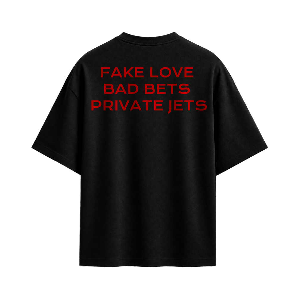 Forfksake Fake Love Black T-Shirt