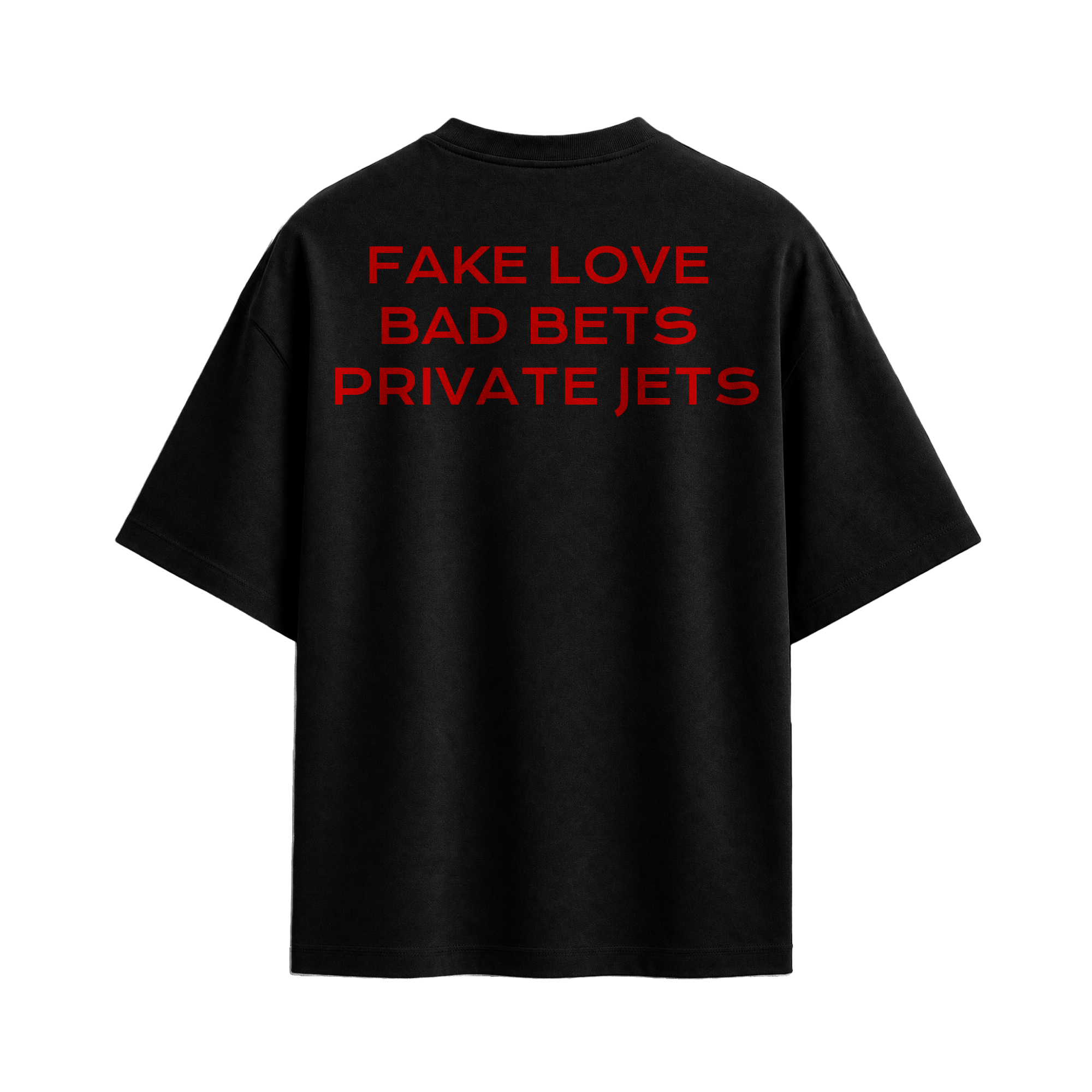 Forfksake Fake Love Black T-Shirt