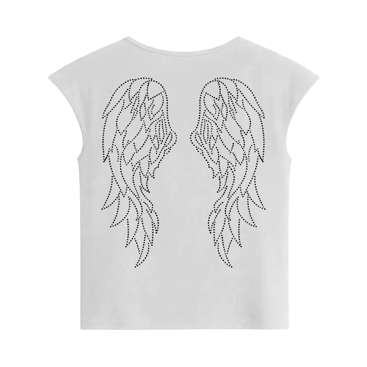 Forfksake Fallen Angel Baby Tee White