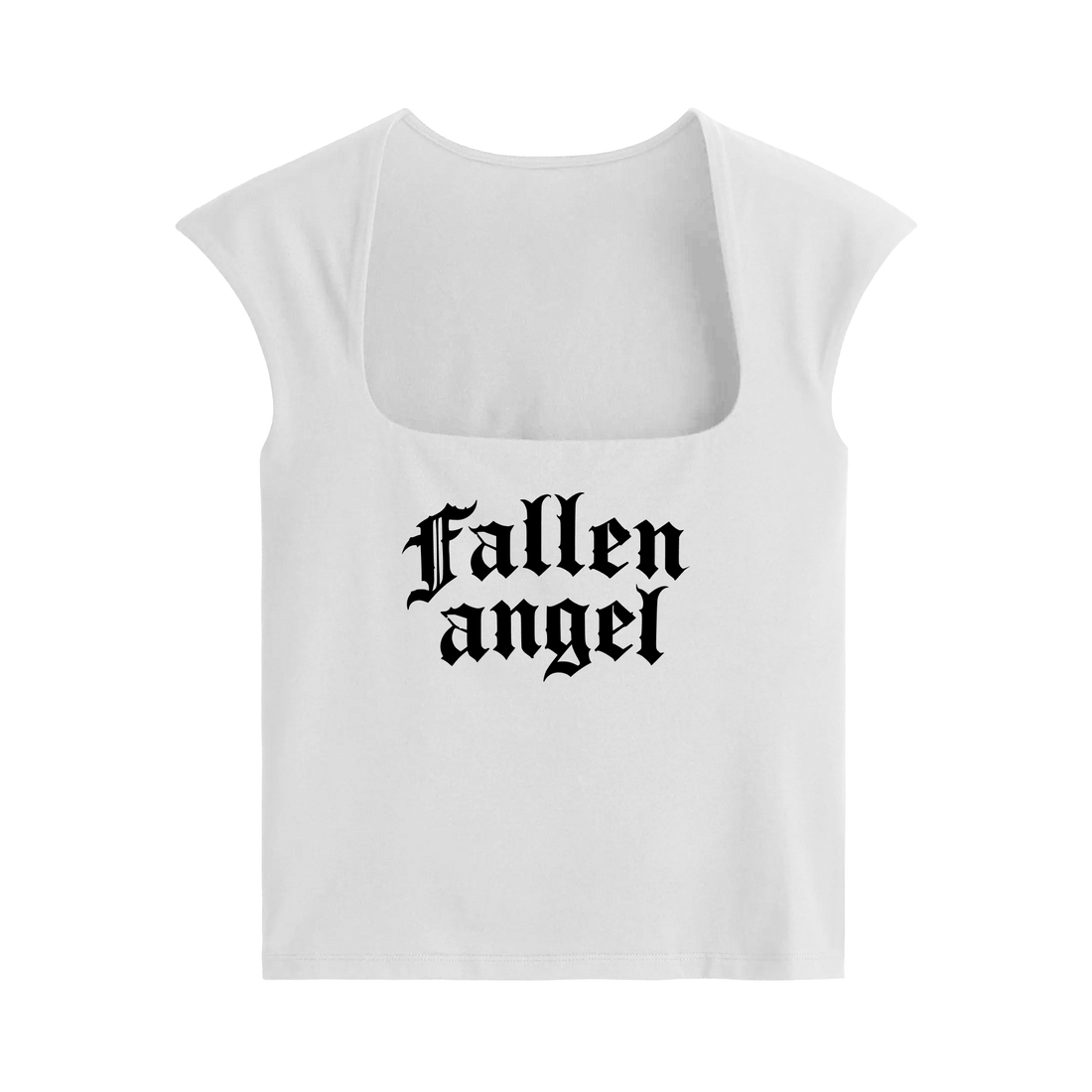 Forfksake Fallen Angel Baby Tee White