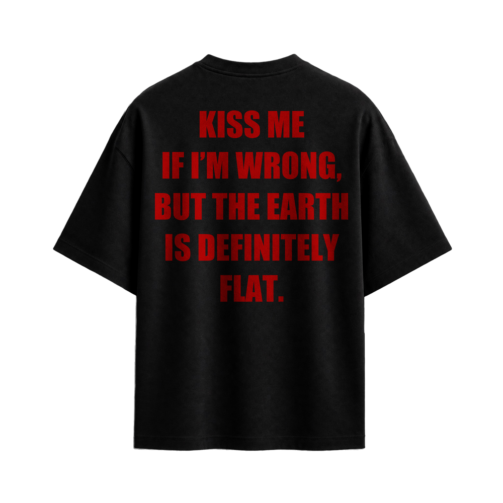 Forfksake Flat Earth T-Shirt Black