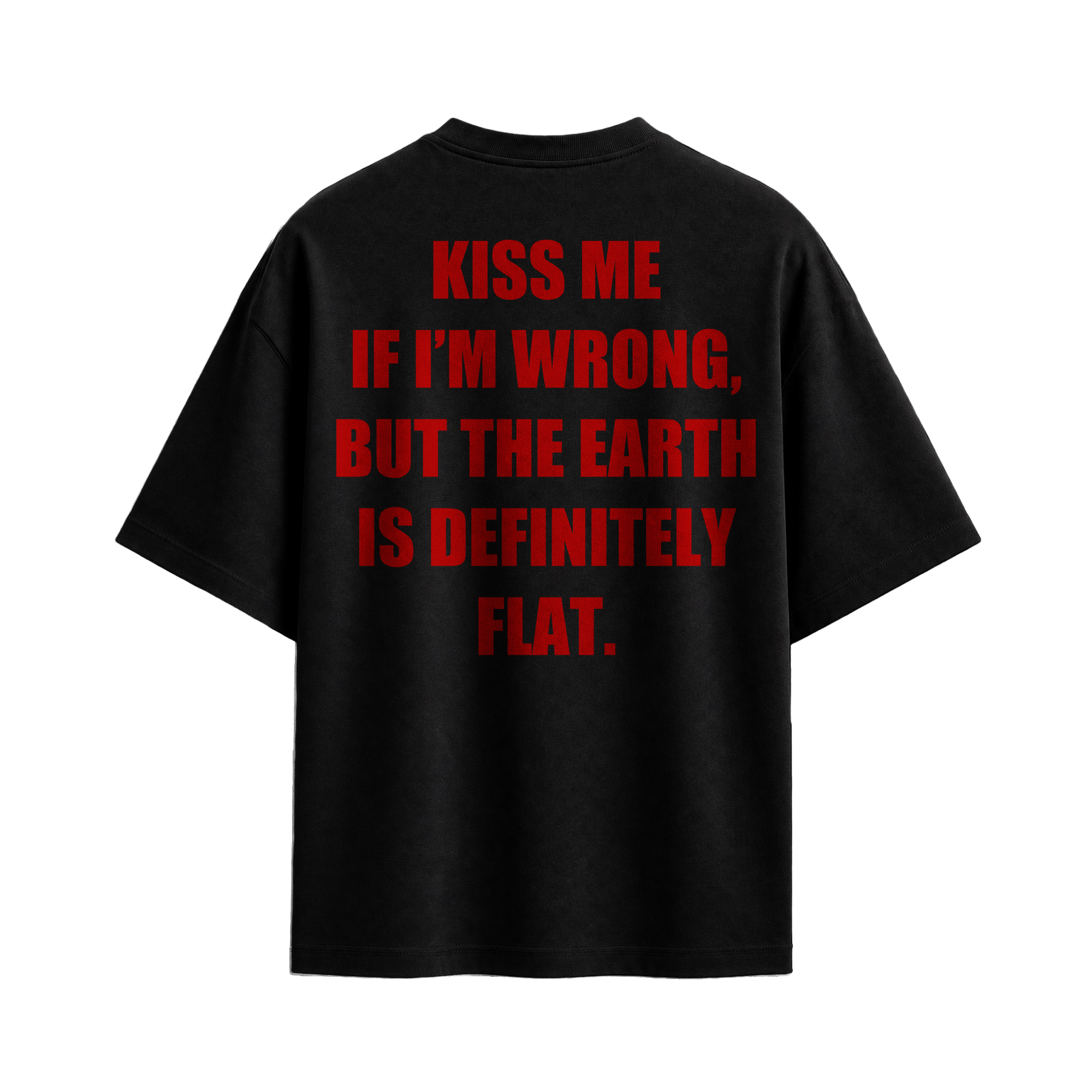 Forfksake Flat Earth T-Shirt Black