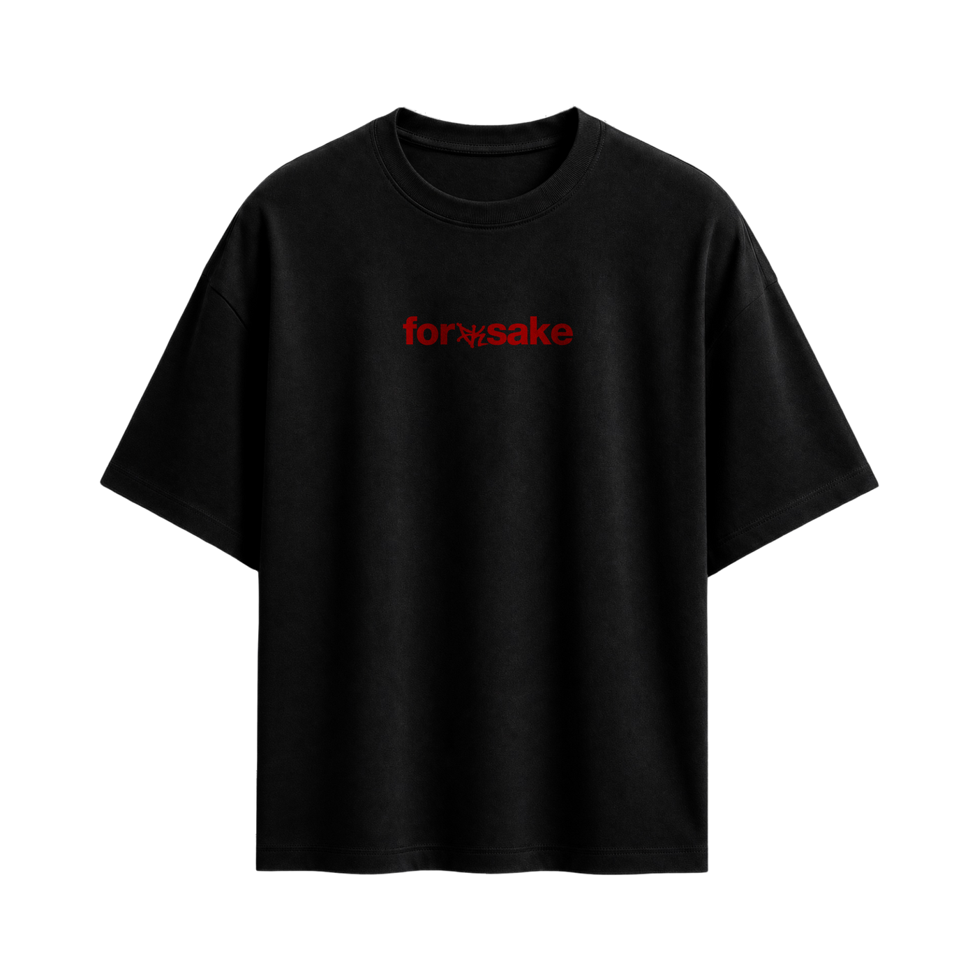 Forfksake Flat Earth T-Shirt Black