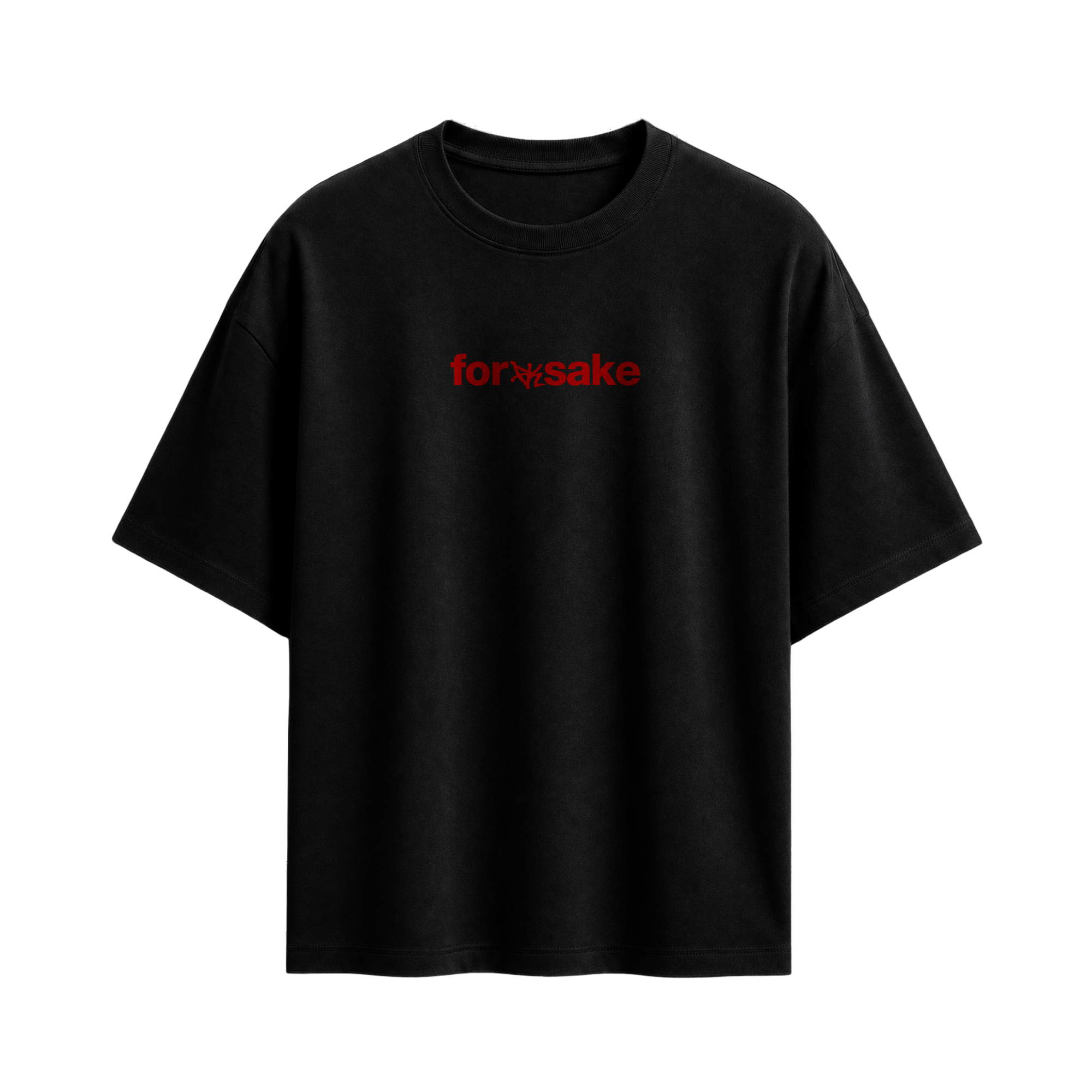Forfksake Glad Your Parents Did It Raw T-Shirt Black