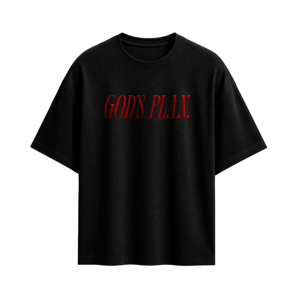 Forfksake God's Plan Black T-Shirt