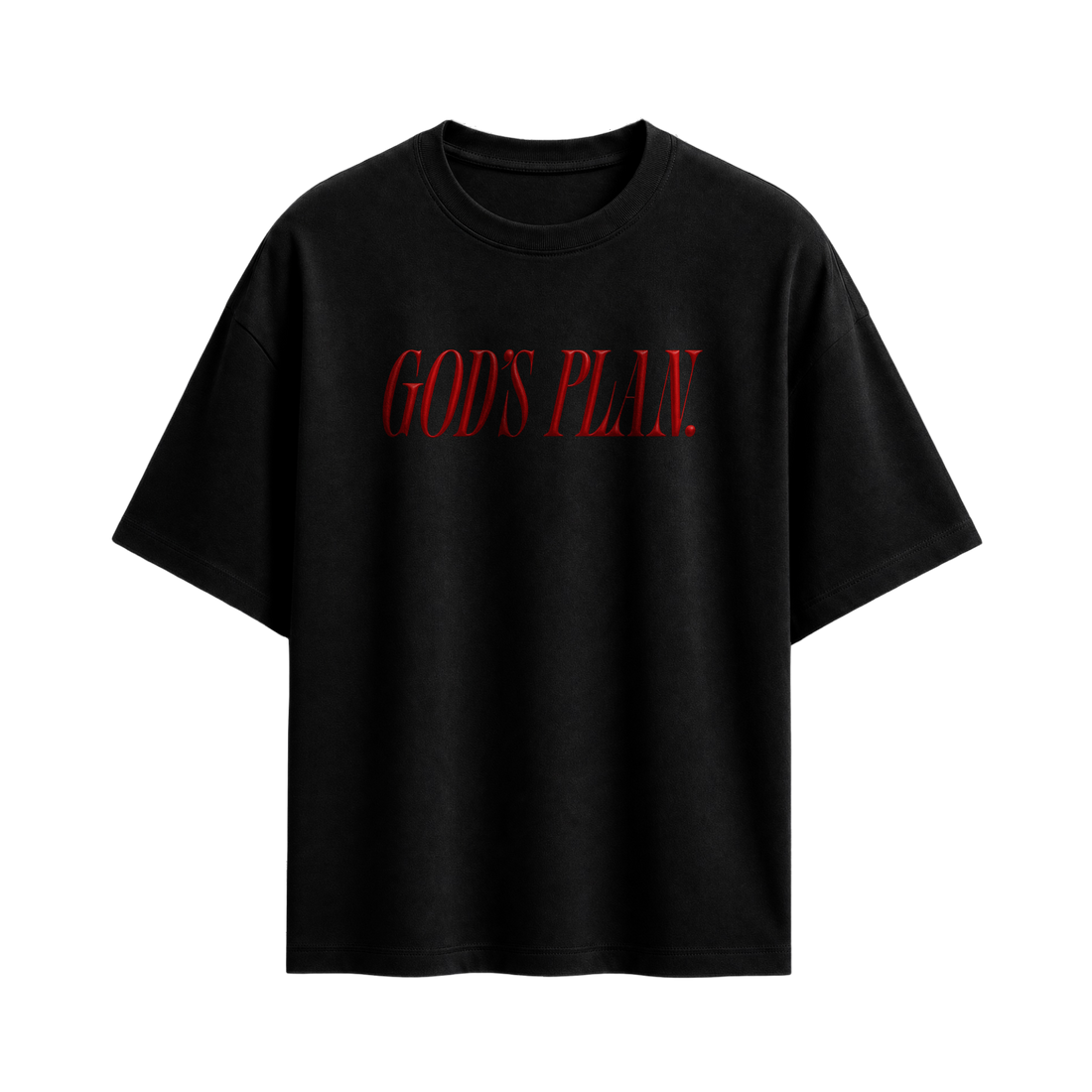 Forfksake God's Plan Black T-Shirt
