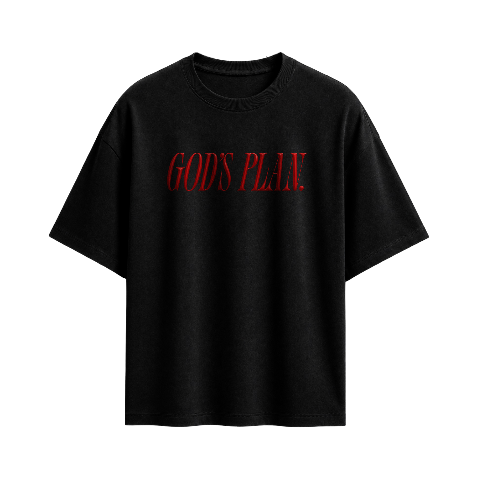 Forfksake God's Plan Black T-Shirt