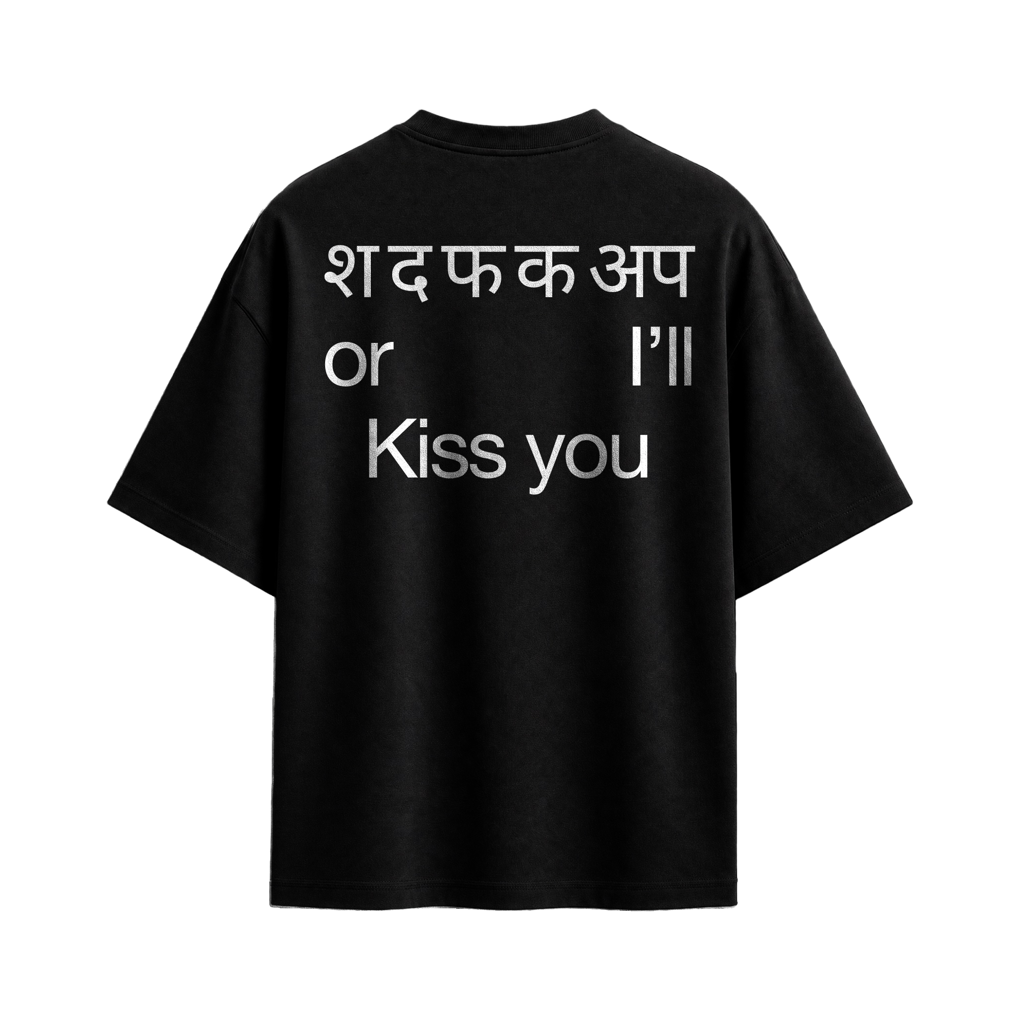 Forfksake Kiss You T-Shirt Black