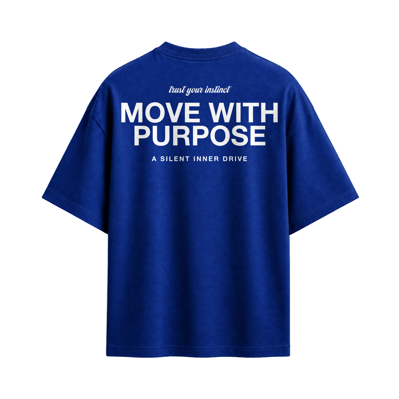 Forfksake Move With Purpose T-Shirt Blue