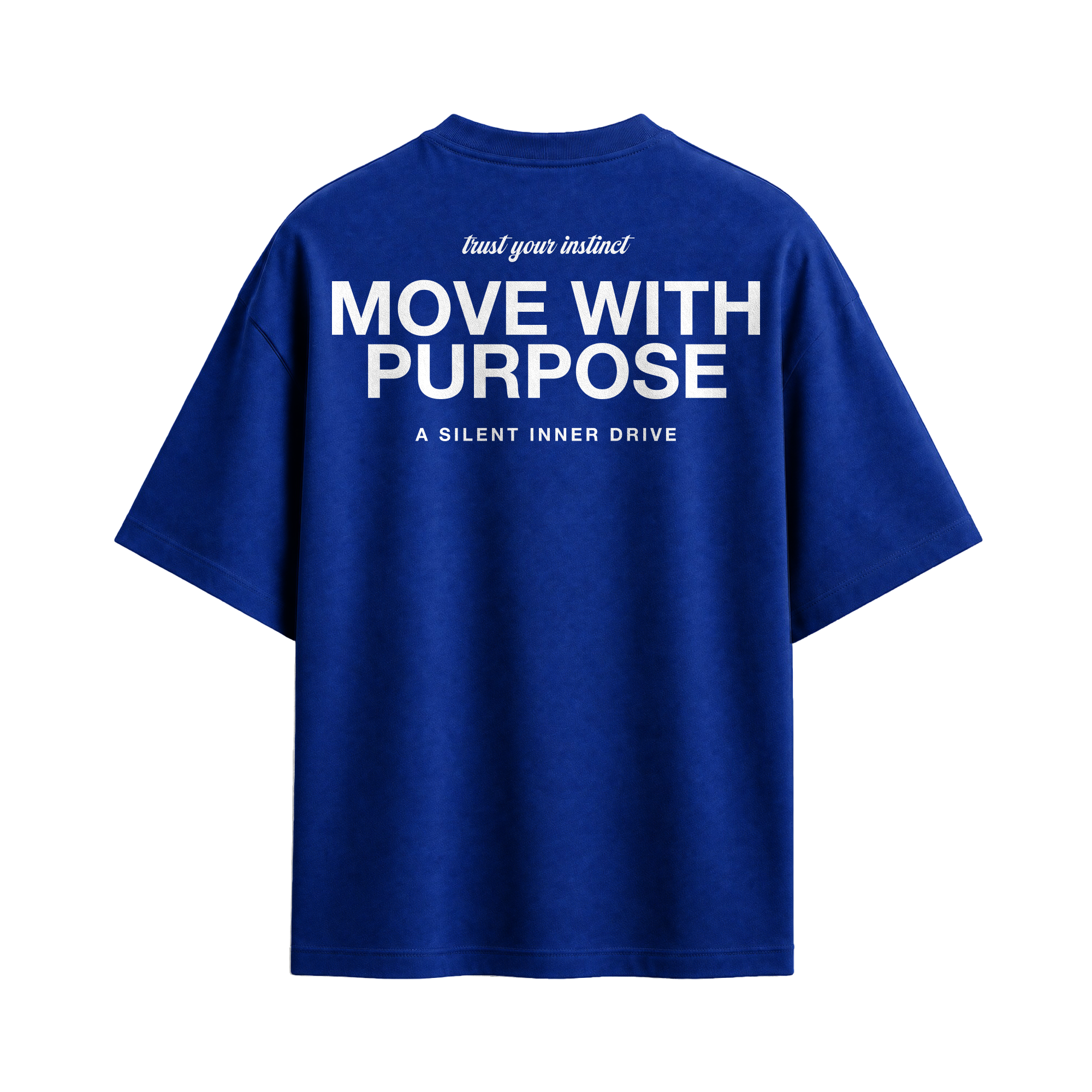 Forfksake Move With Purpose T-Shirt Blue