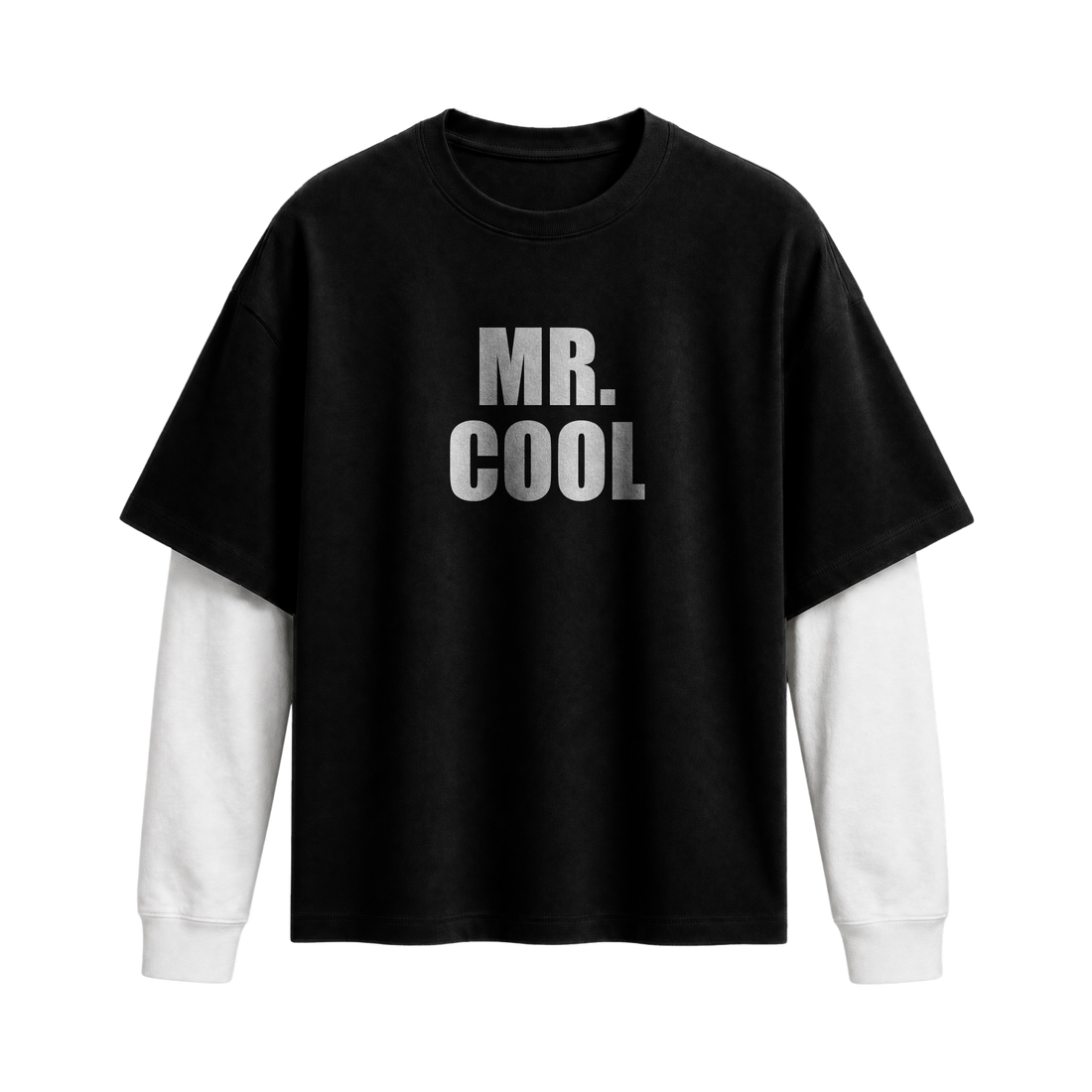 Forfksake Mr. Cool Double Layered T-Shirt Black