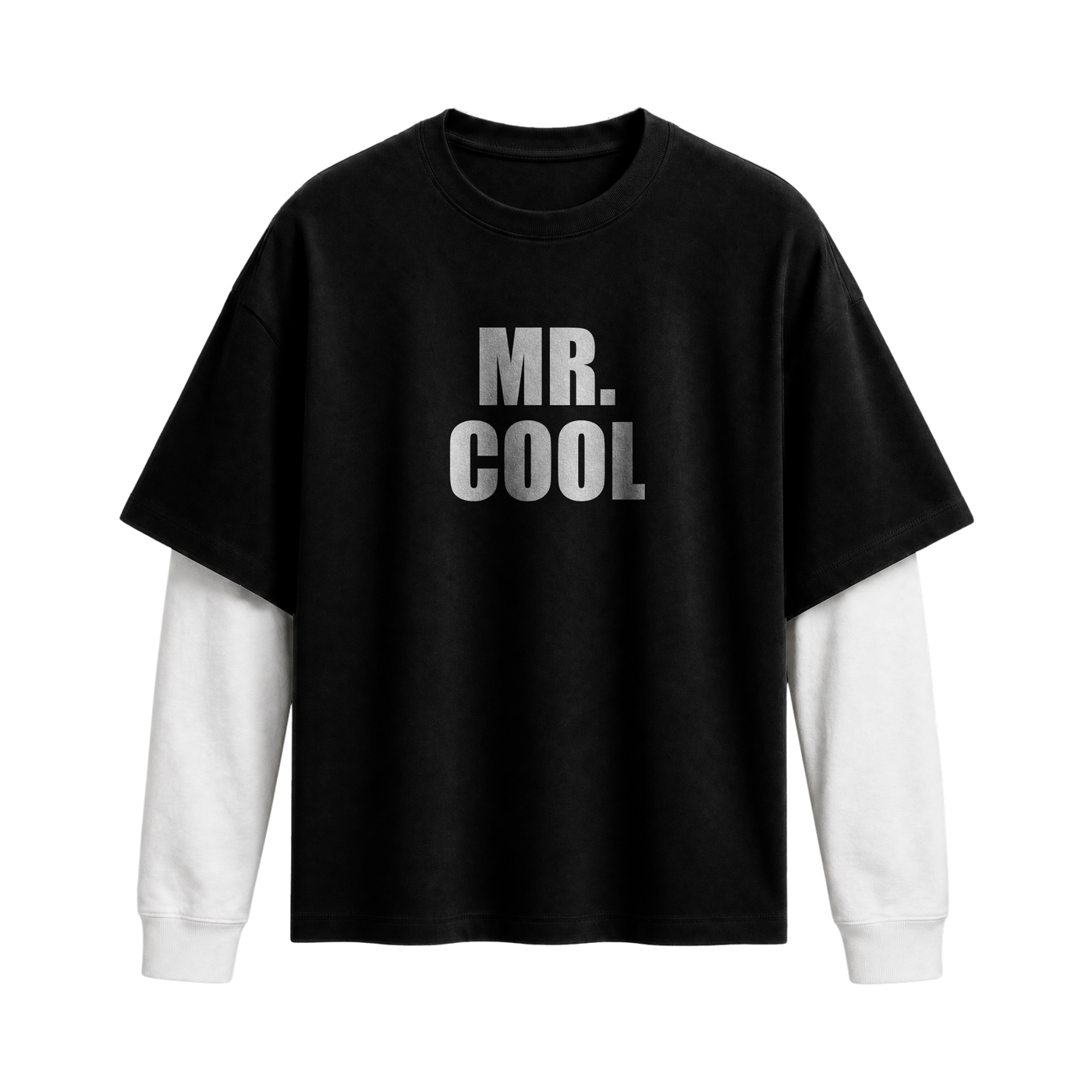 Forfksake Mr. Cool Double Layered T-Shirt Black