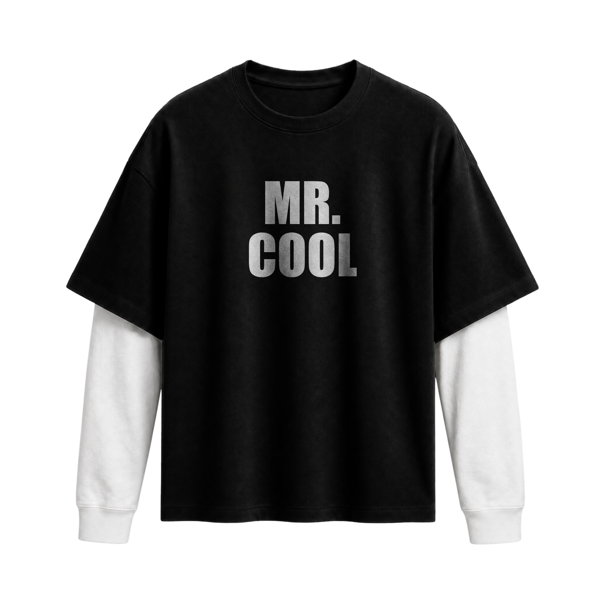 Forfksake Mr. Cool Double Layered T-Shirt Black