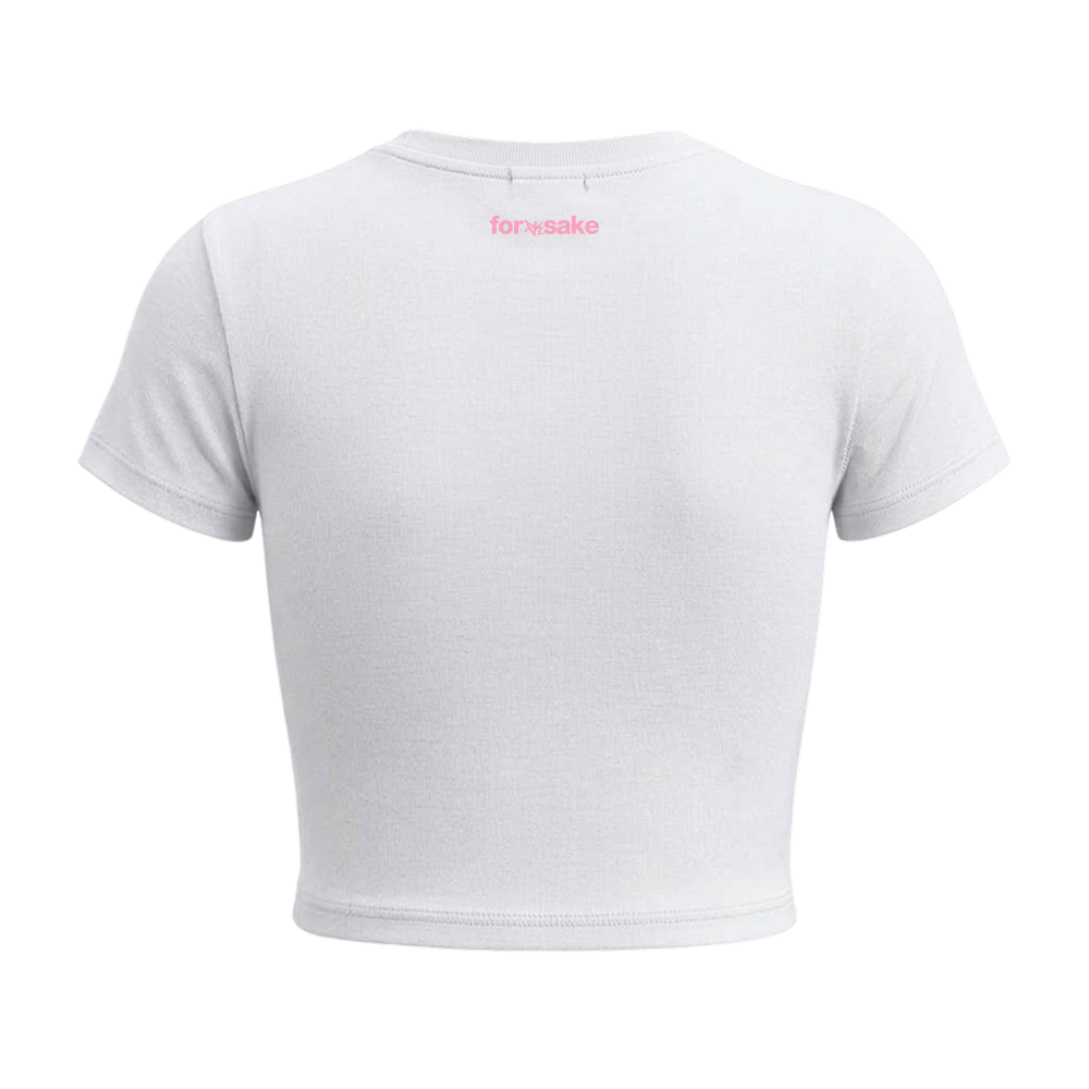 Forfksake Mwah Baby Tee White