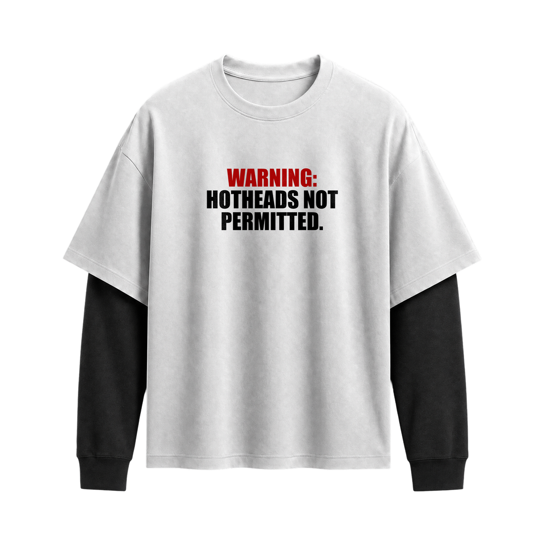 Forfksake No Hotheads Double Layered T-Shirt White