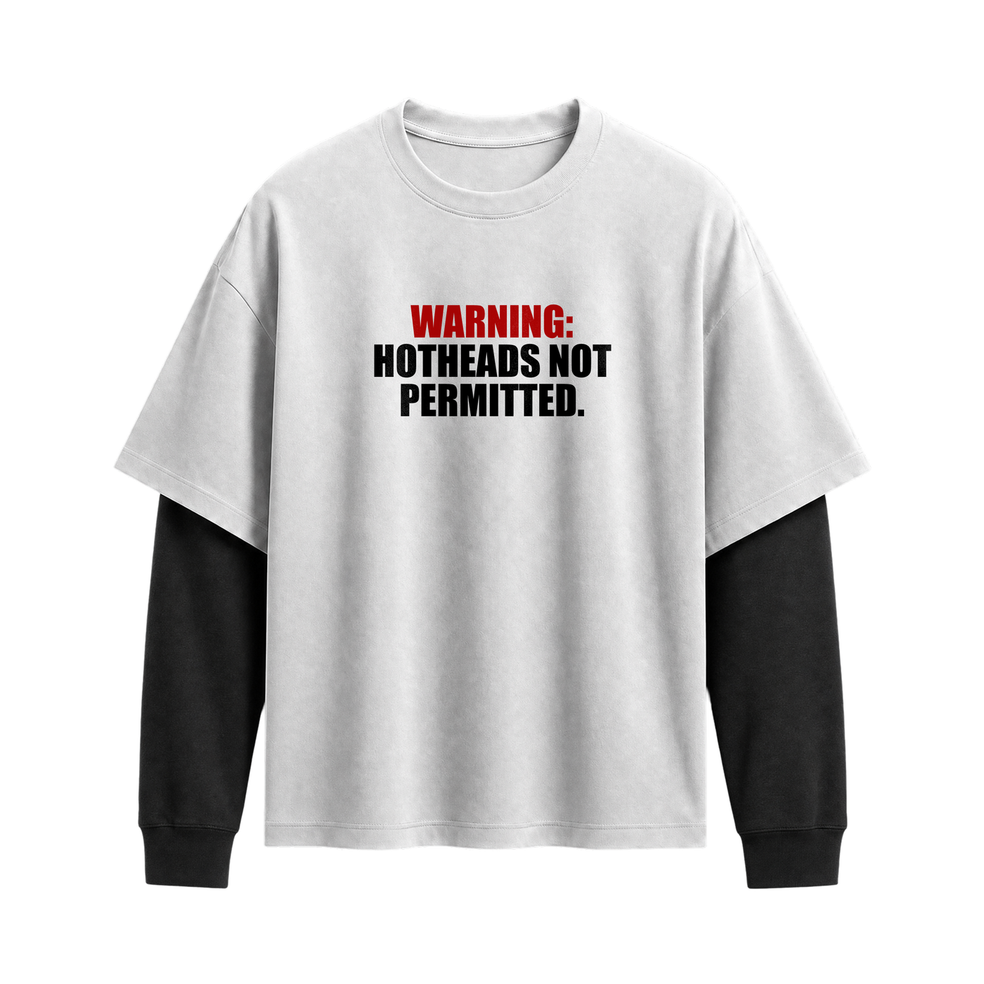 Forfksake No Hotheads Double Layered T-Shirt White