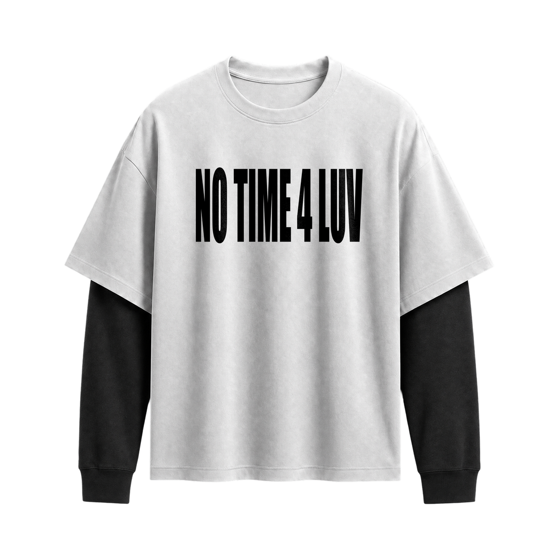 Forfksake No Time Double Layered T-Shirt White
