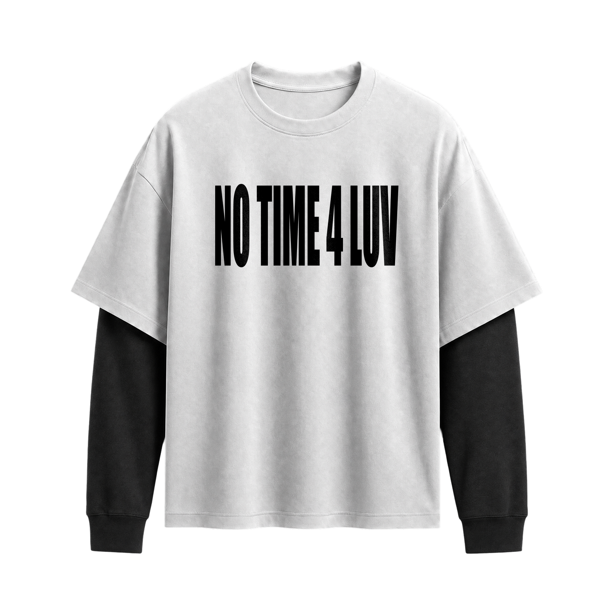 Forfksake No Time Double Layered T-Shirt White