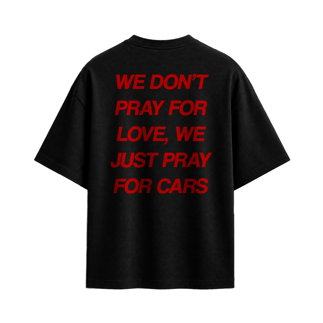 Forfksake Pray For Cars T-Shirt Black