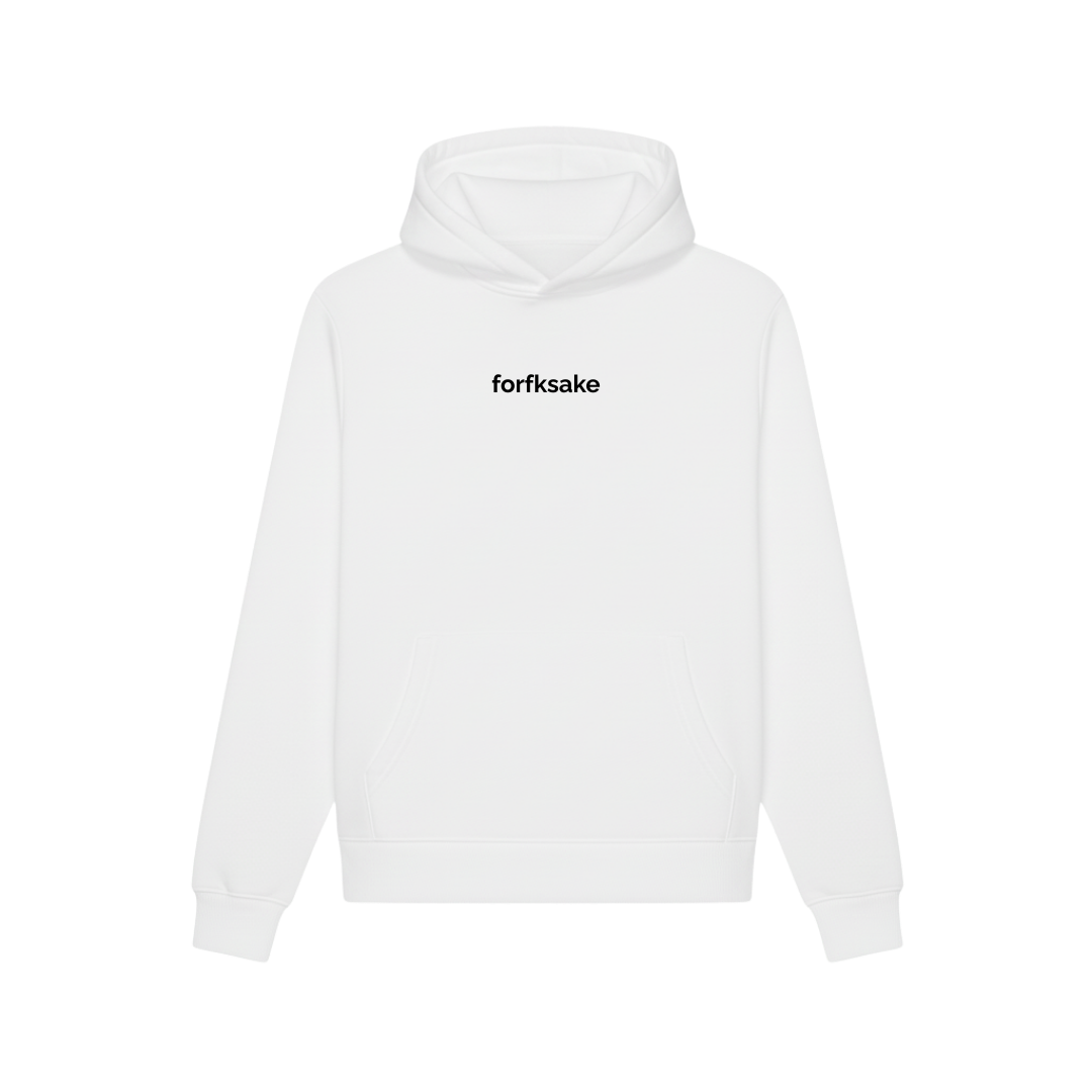 FORFKSAKE SHADOW REACH WHITE HOODIE