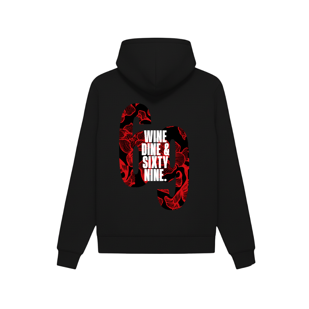 FORFKSAKE SIXTY NINE BLACK HOODIE