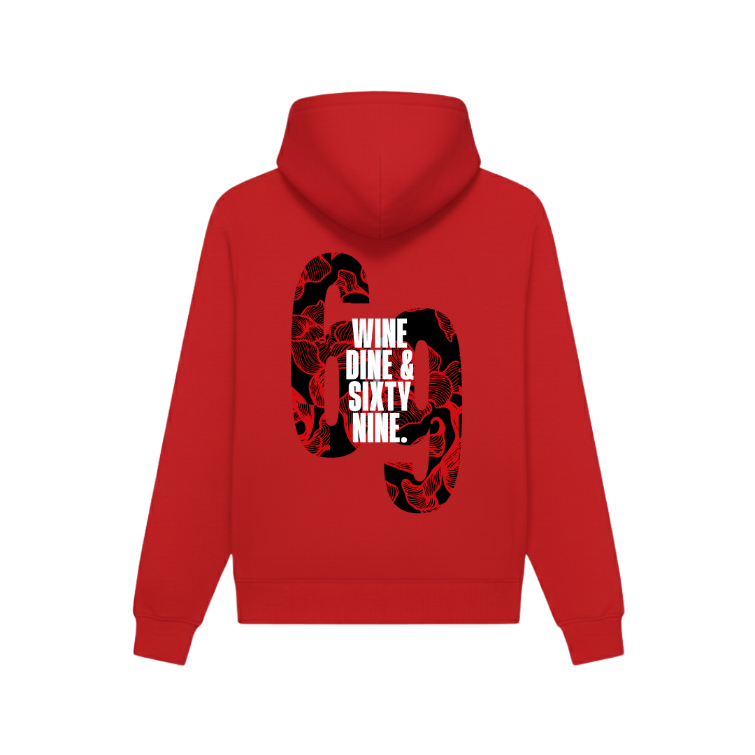 FORFKSAKE SIXTY NINE RED HOODIE