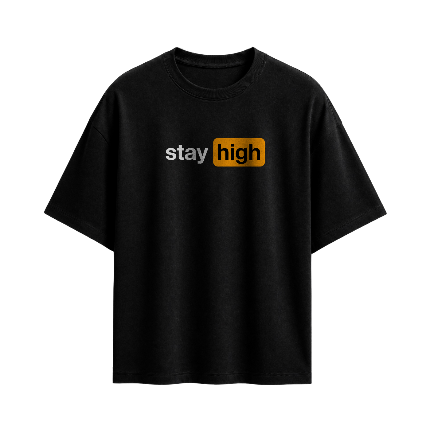 Forfksake Stay High Black T-Shirt
