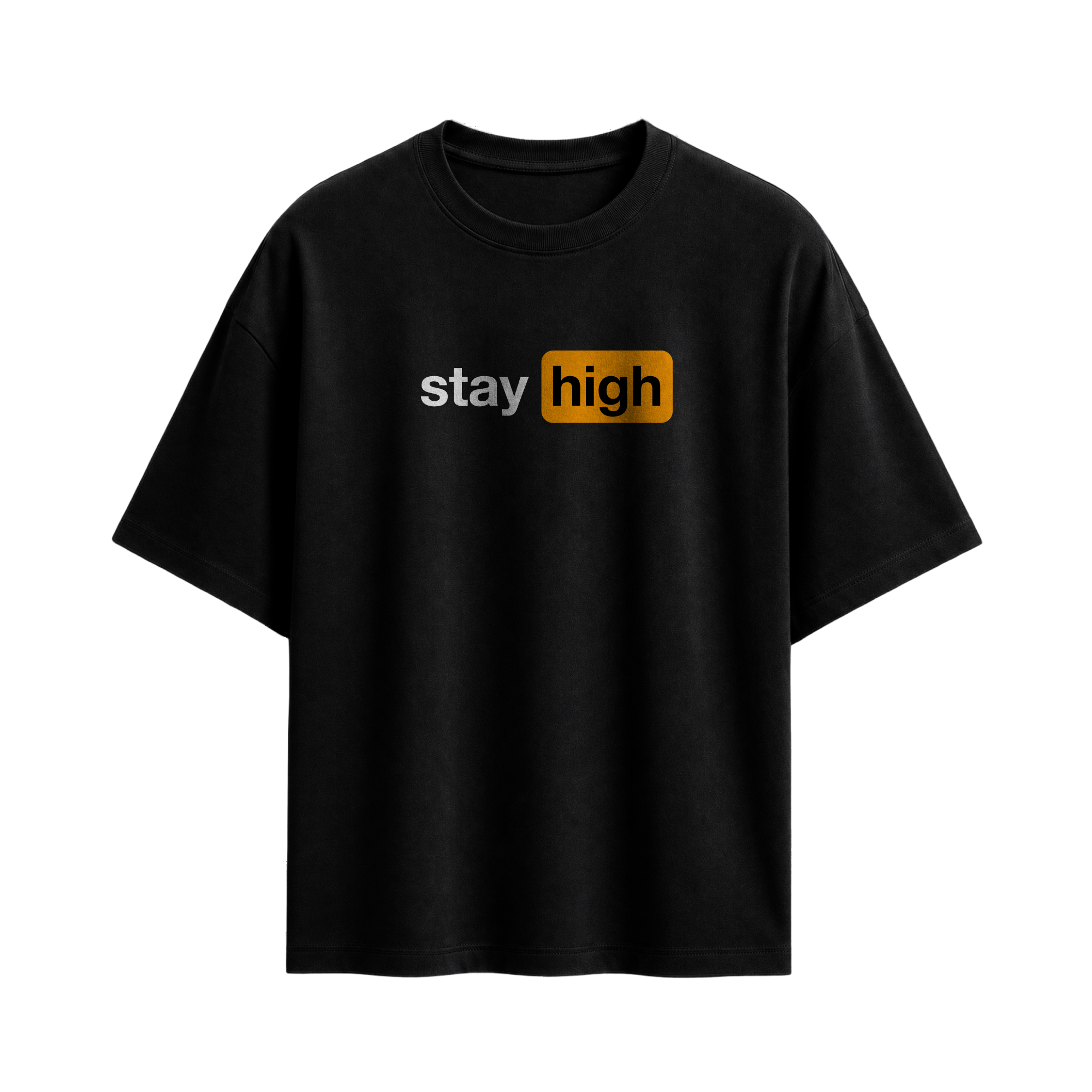 Forfksake Stay High Black T-Shirt