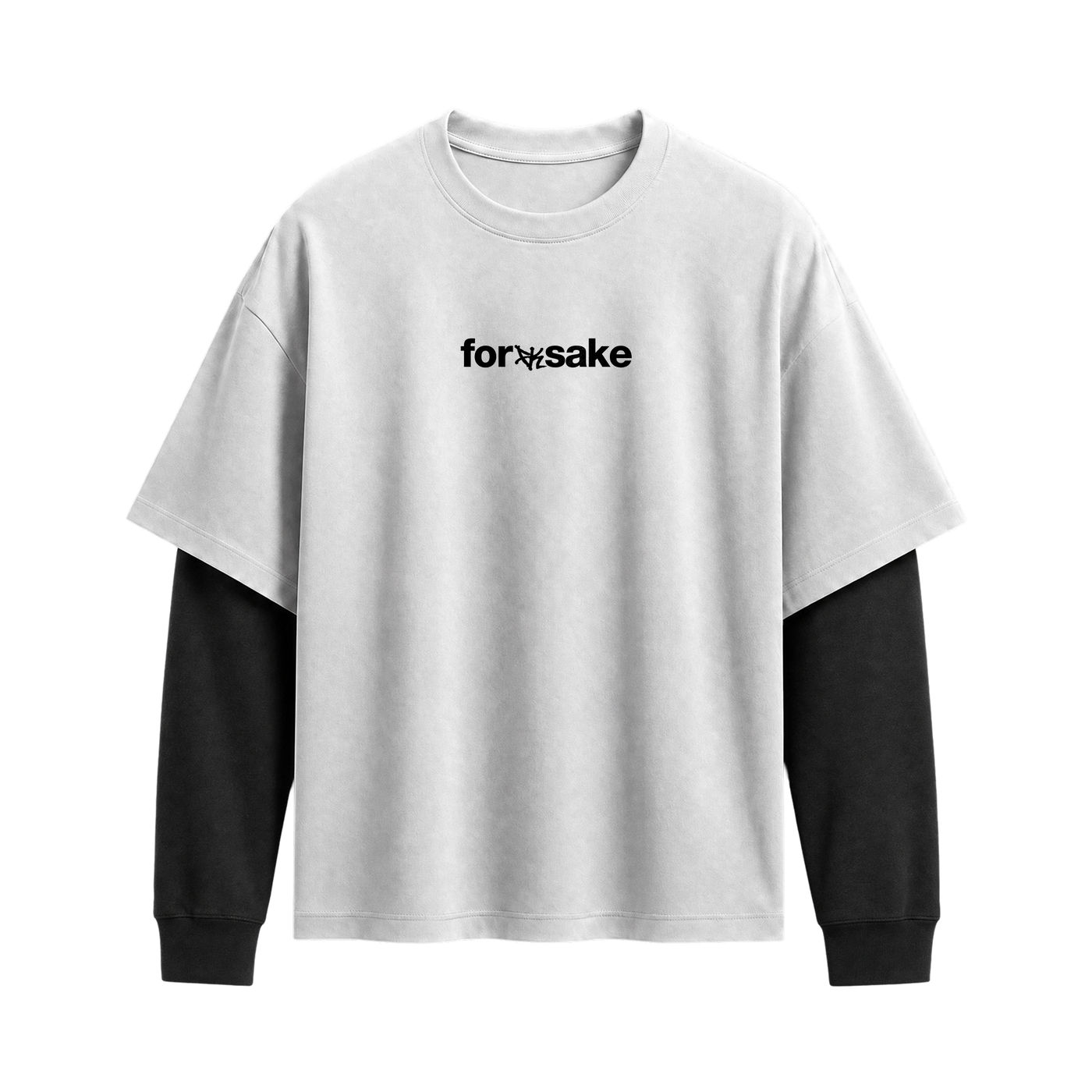 Forfksake Vision Double Layered T-Shirt White