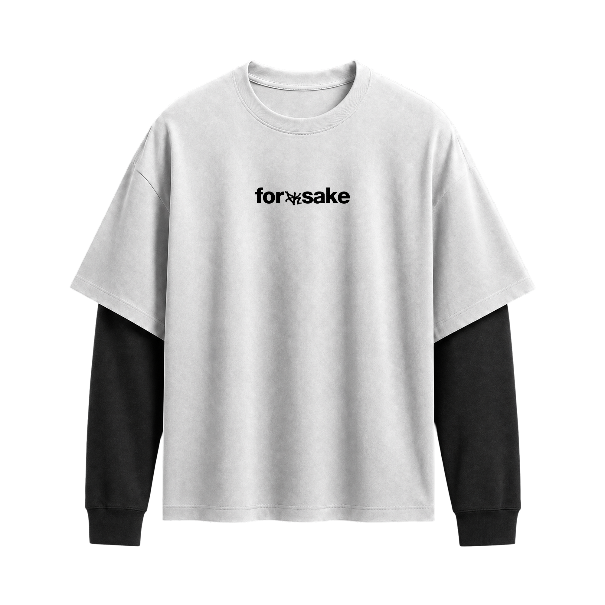 Forfksake Vision Double Layered T-Shirt White