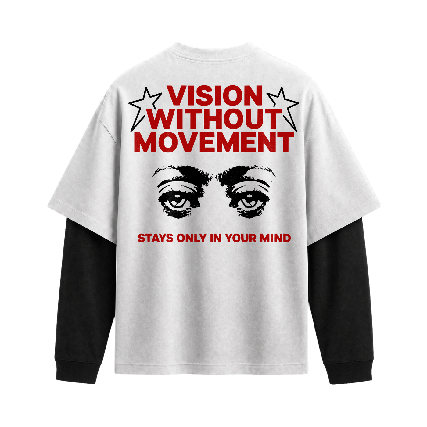 Forfksake Vision Double Layered T-Shirt White
