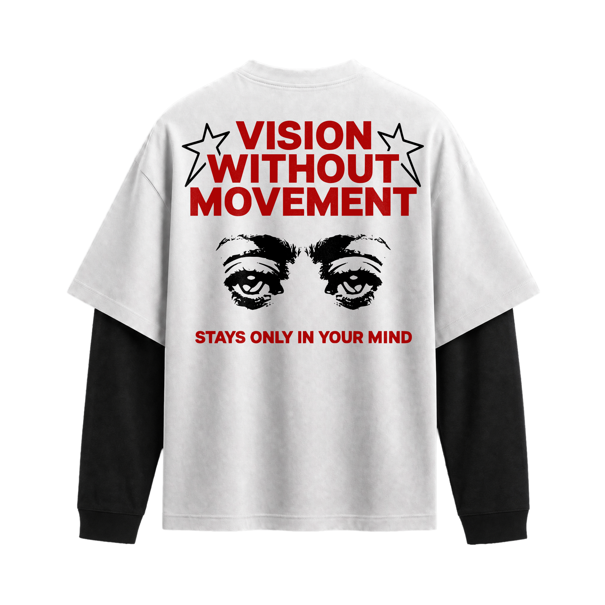 Forfksake Vision Double Layered T-Shirt White