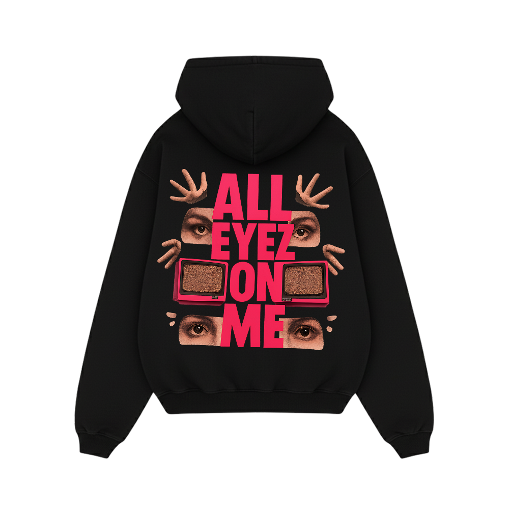 FORFKSAKE ALL EYES ON ME BLACK HOODIE