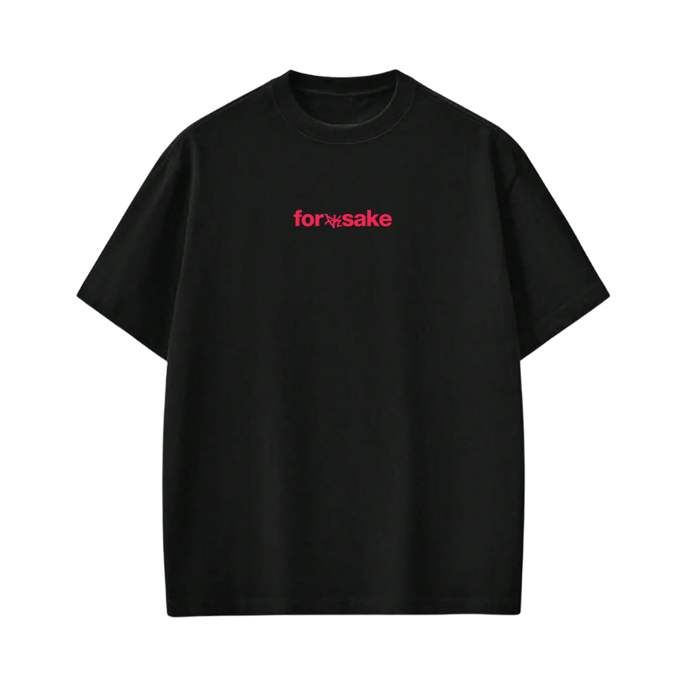 FORFKSAKE ALL EYES ON ME BLACK T-SHIRT