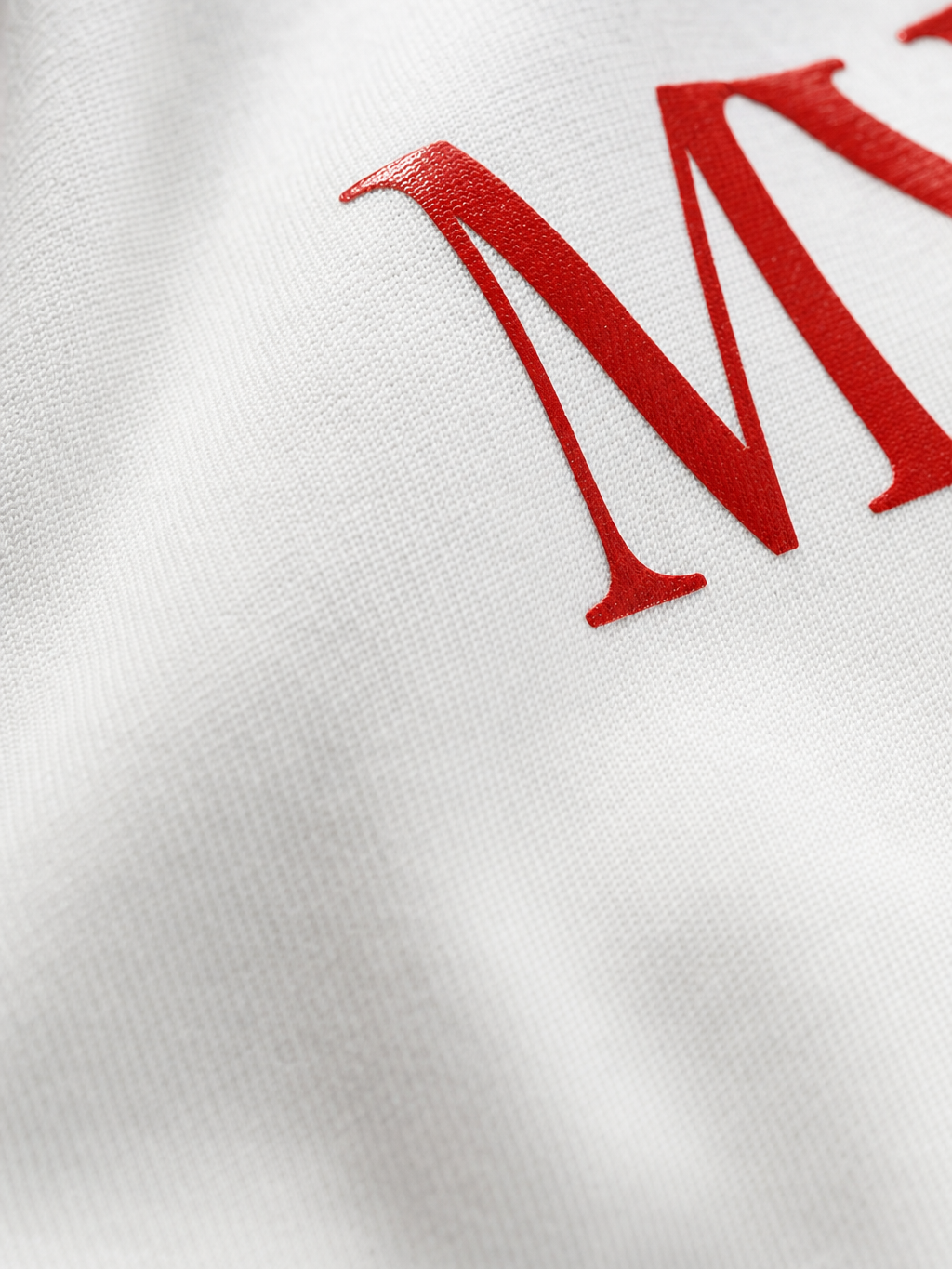Forfksake Crazy Girlfriend T-Shirt White – close-up detail