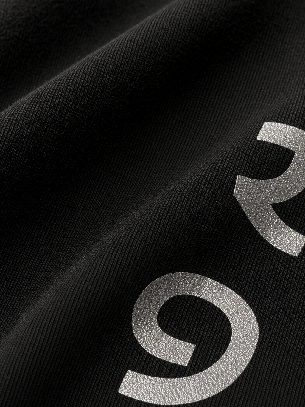 Forfksake Tonight Black Oversized T-Shirt – close-up detail