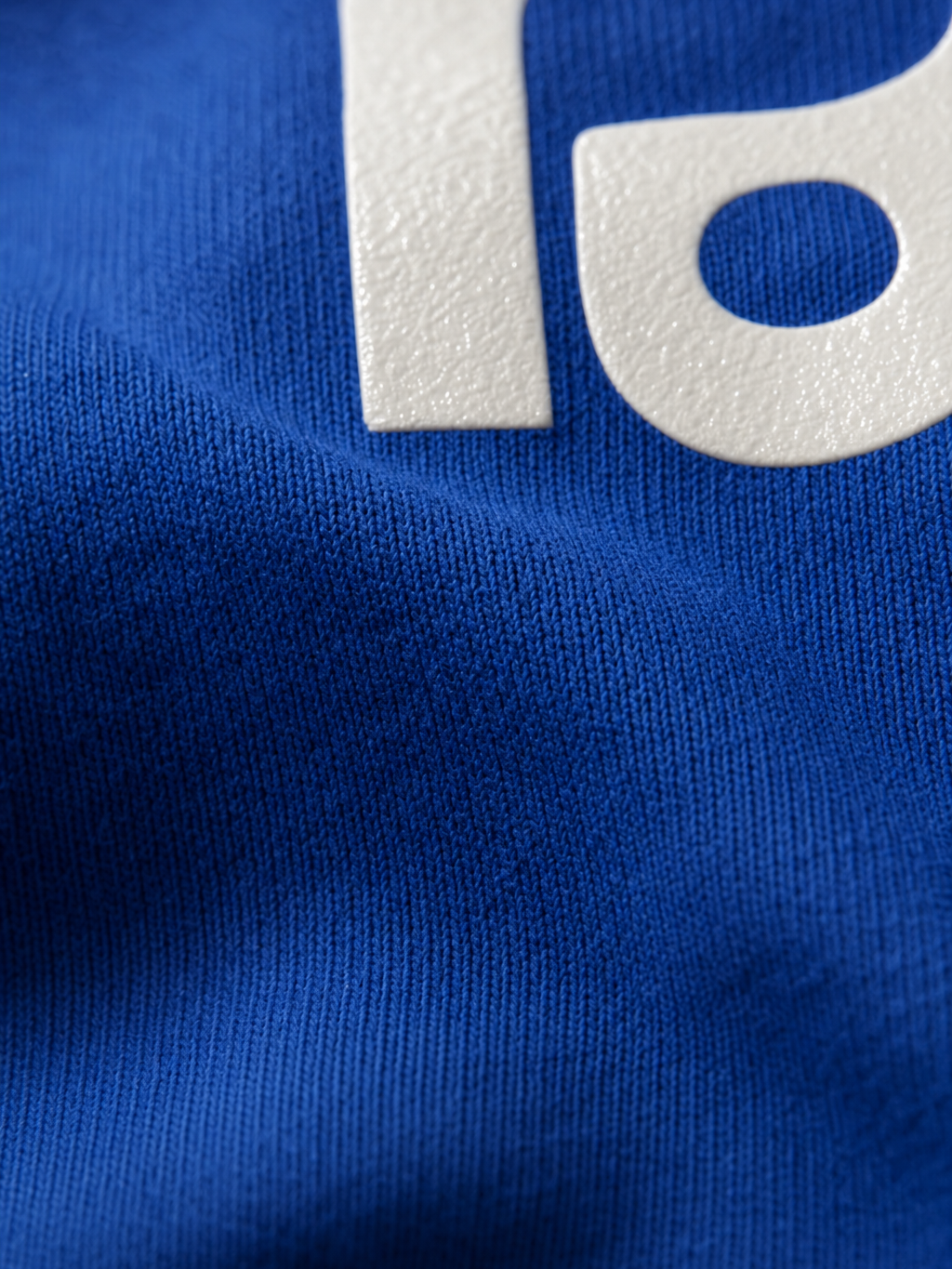 Forfksake Grass Is Greener T-Shirt Blue – close-up detail