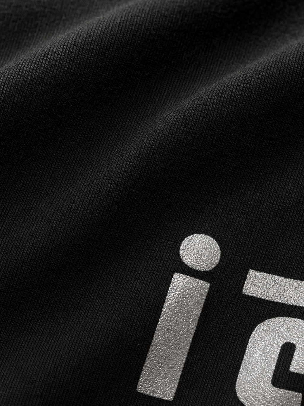 Forfksake I Like You But I Love Me T-Shirt Black – close-up detail