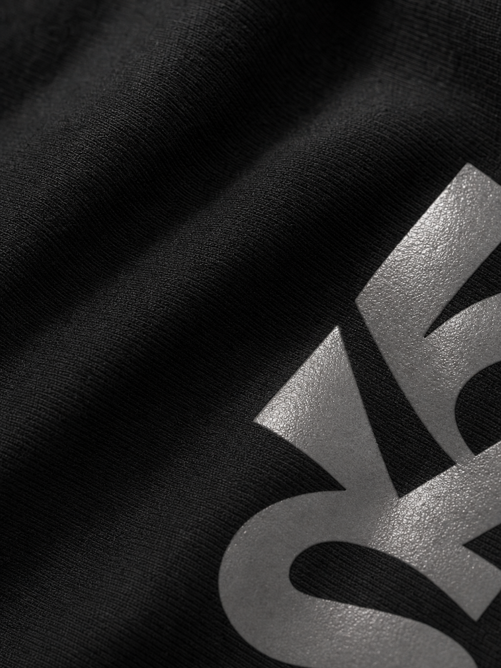 Just Do It Forfksake Double Layered T-Shirt Black – close-up detail
