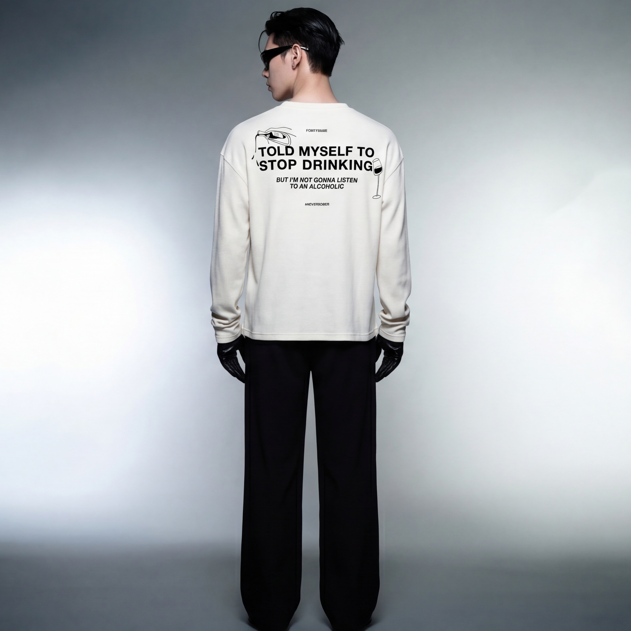 forfksake-alcoholic-waffle-long-sleeve-off-white model back